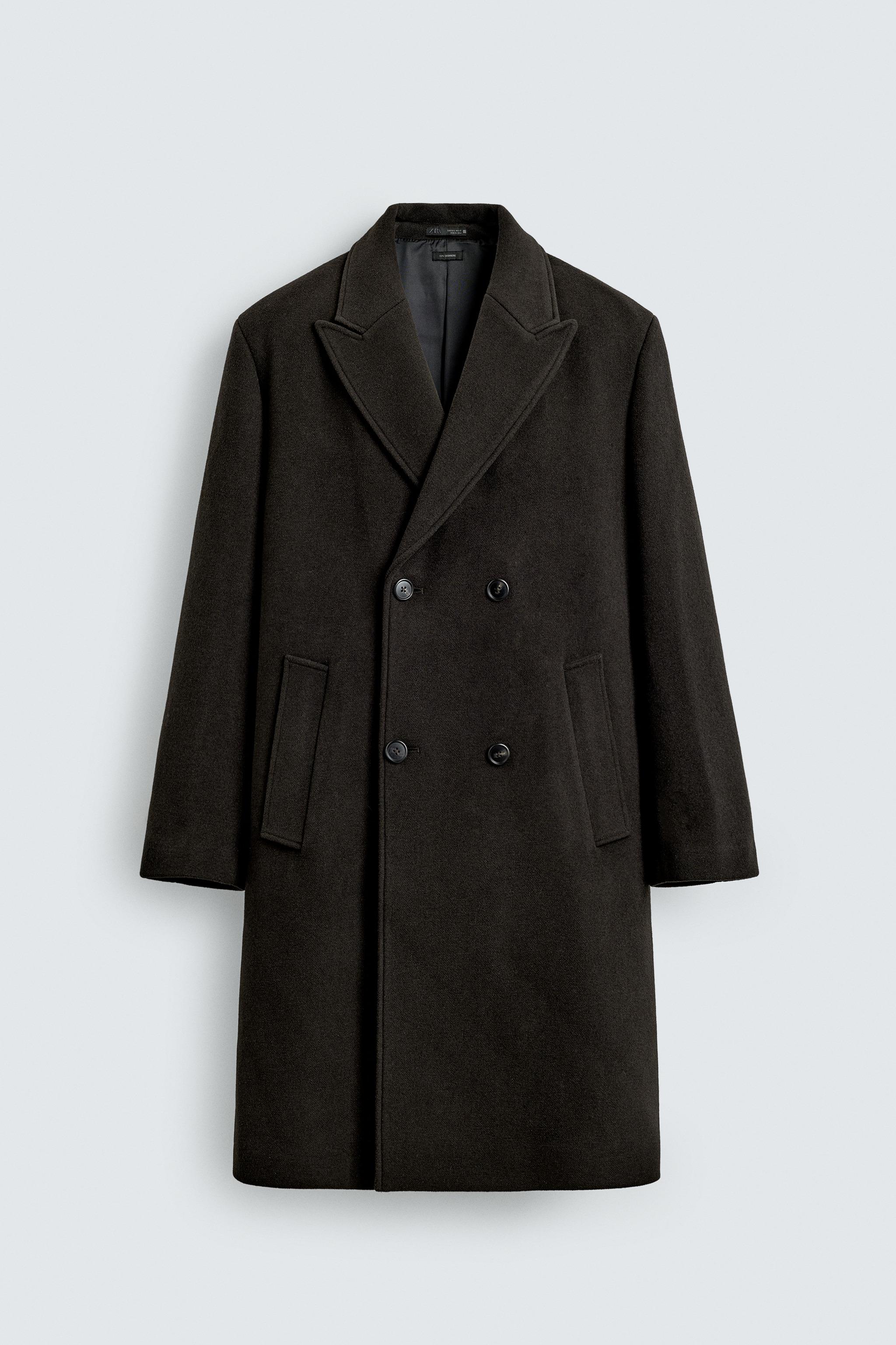 DOUBLE-BREASTED WOOL COAT